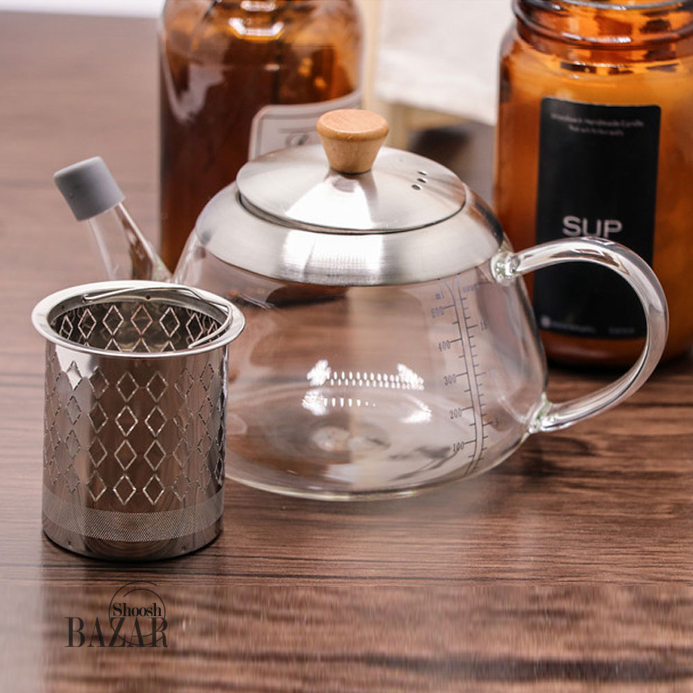 قوری پیرکس شفاف بی وی کی کد 314306