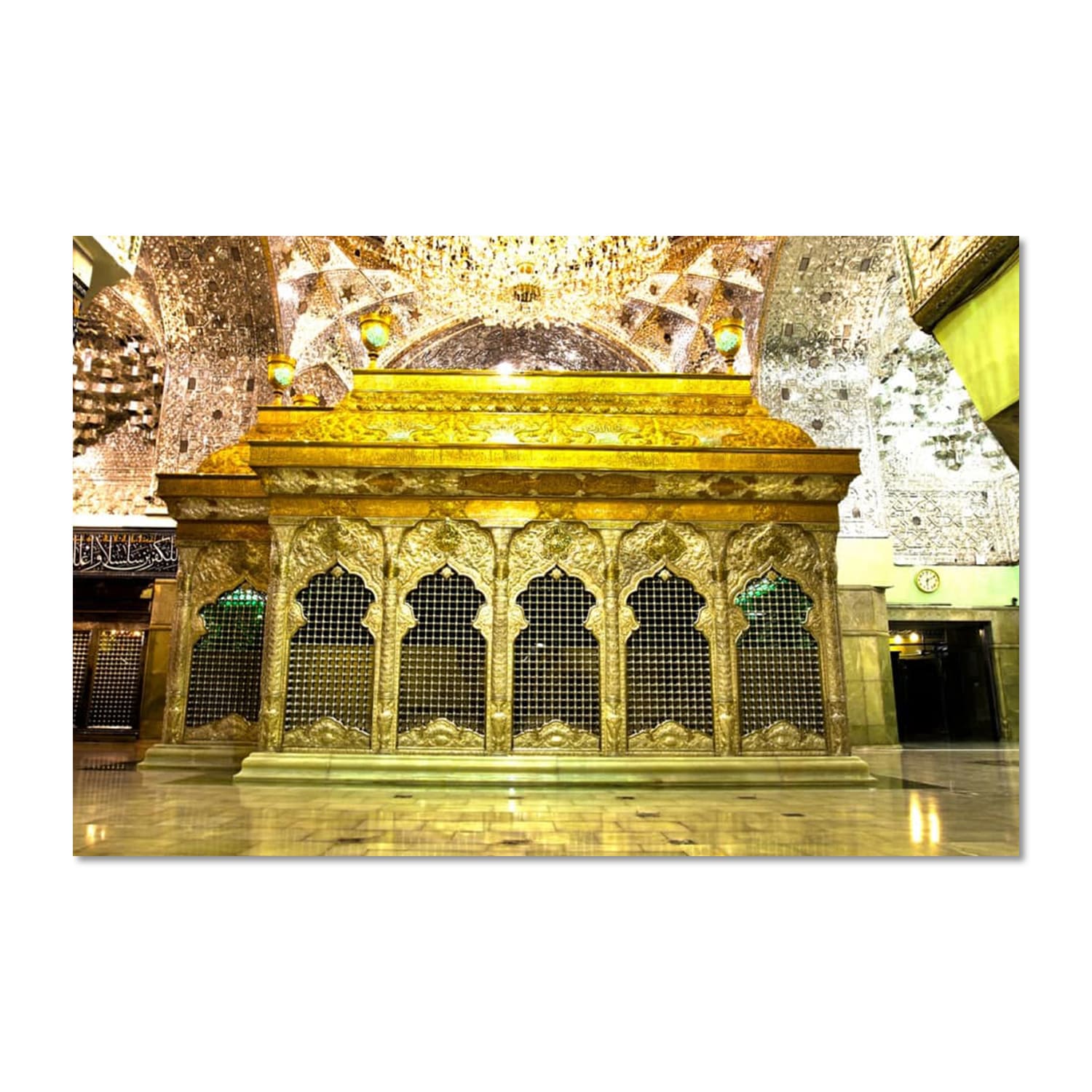 پرچم مدل مخملی حرم امام حسین (ع) کد 5000136-14090