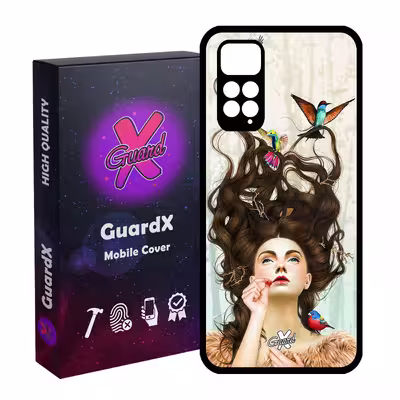 کاور گارد ایکس طرح Girl مدل Glass10290 مناسب برای گوشی موبایل شیائومی Redmi Note 11S/ Note 11 4G