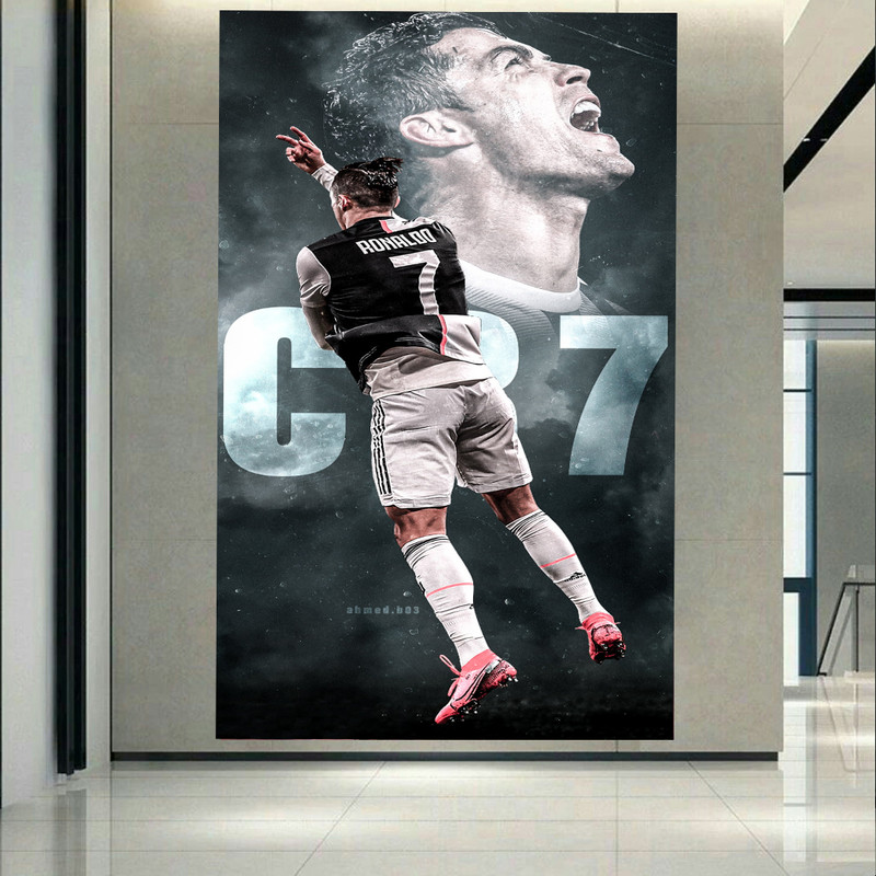 تابلو شاسی طرح کریستیانو رونالدو مدل شادی بعد از گل کد AR3063 | دنیای قاب