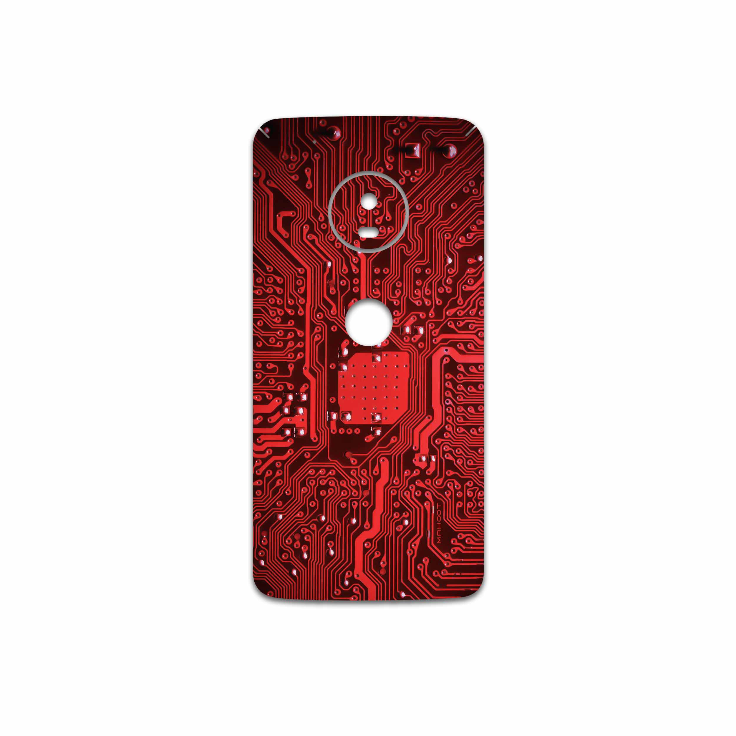 برچسب پوششی ماهوت مدل Red Printed Circuit Board مناسب برای گوشی موبایل موتورولا Moto G5 Plus