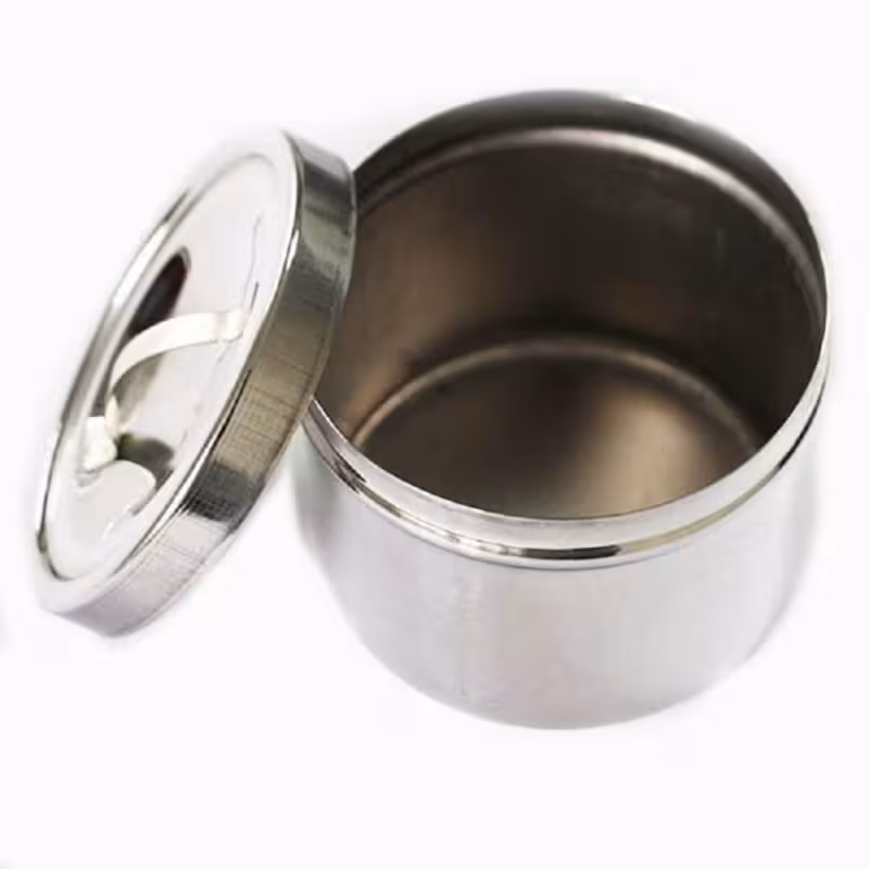 جا پنبه ای استوانه ای درب دار سایز کوچک