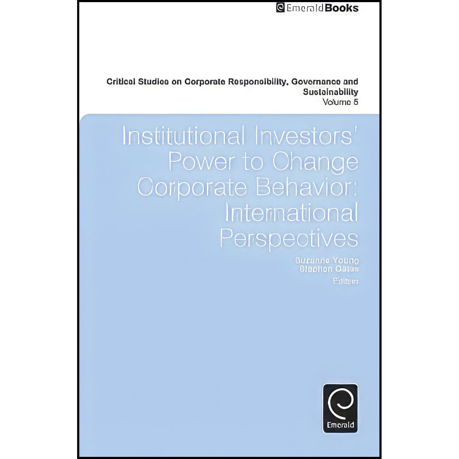 کتاب زبان اصلی Institutional Investors Power to Change Corporate Behavior