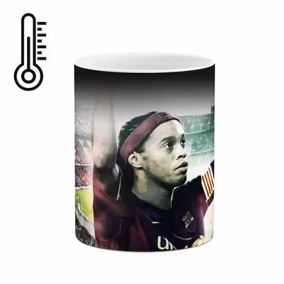 ماگ حرارتی طرح فوتبالیست Ronaldinho مدل mgph12915
