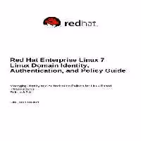 خرید و دانلود نسخه کامل کتاب Red Hat Enterprise Linux 7 Linux Domain Identity, Authentication, and Policy Guide