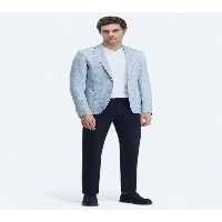 کت بلیزر آبی مردانه ژاکت مخلوط پنبه ای میکرو مدرن Kip