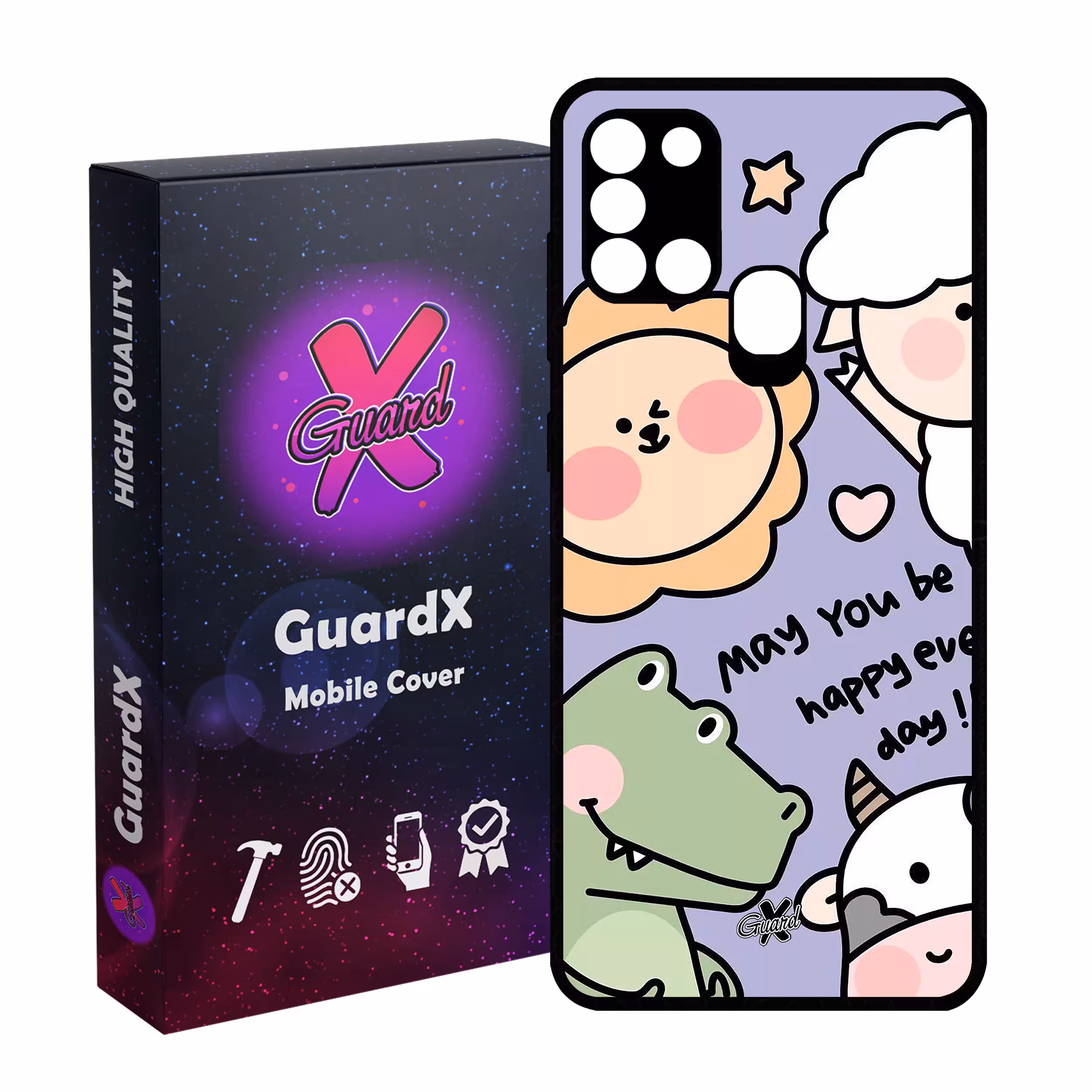 کاور گارد ایکس طرح Cute مدل Glass10567 مناسب برای گوشی موبایل سامسونگ Galaxy A21s
