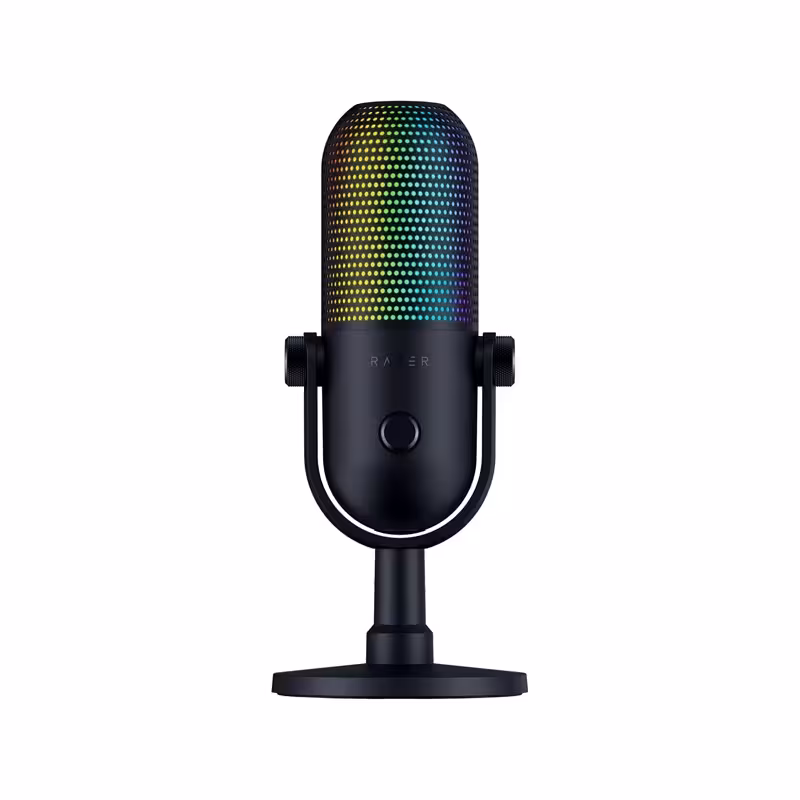 Razer Seiren V3 Chroma | ضبط حرفه‌ای با نورپردازی RGB