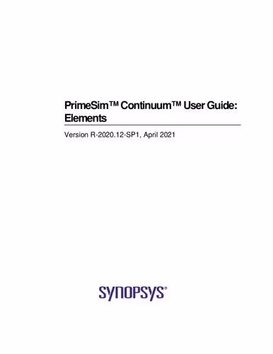خرید و دانلود نسخه کامل کتاب PrimeSim™ Continuum™ User Guide: Elements