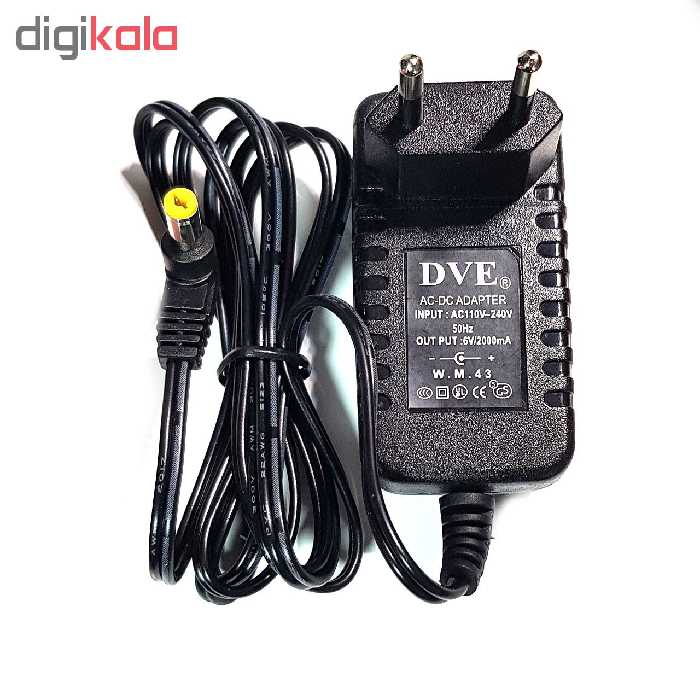 آداپتور 6 ولت 2 آمپر دی وی ای کد 006