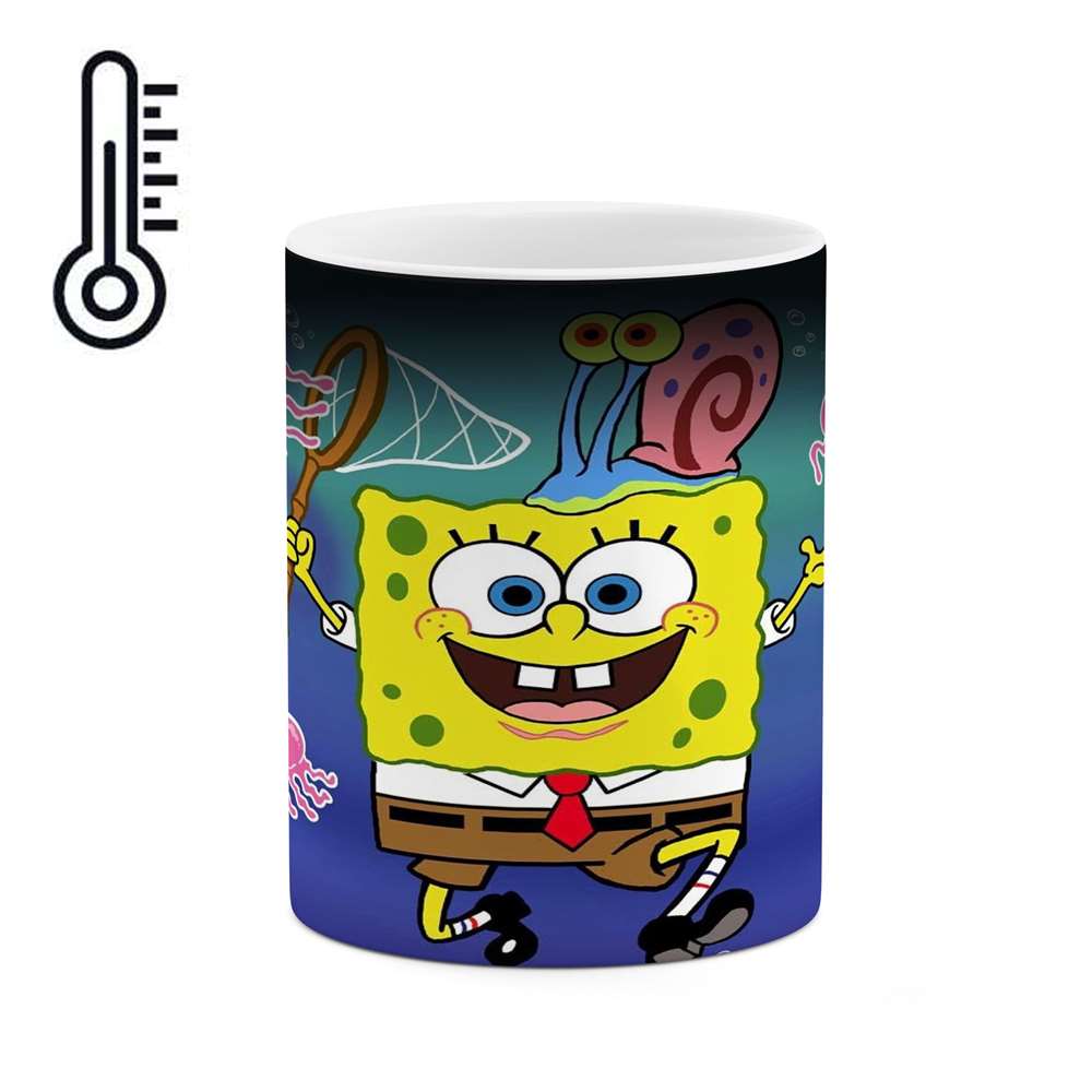 ماگ حرارتی طرح باب اسفنجی و پاتریک مدل mgph14269