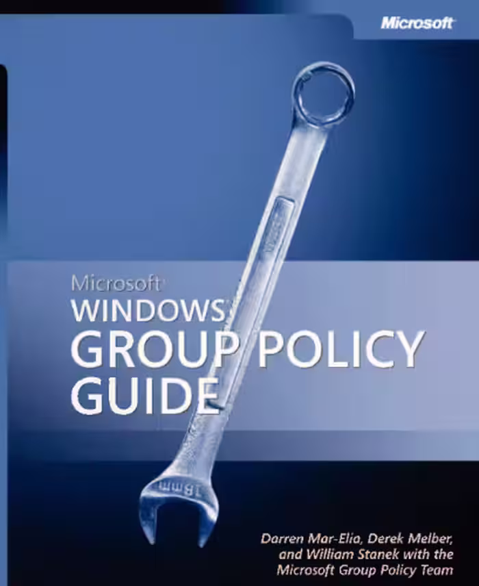 خرید و دانلود نسخه کامل کتاب Microsoft Windows Group Policy Guide