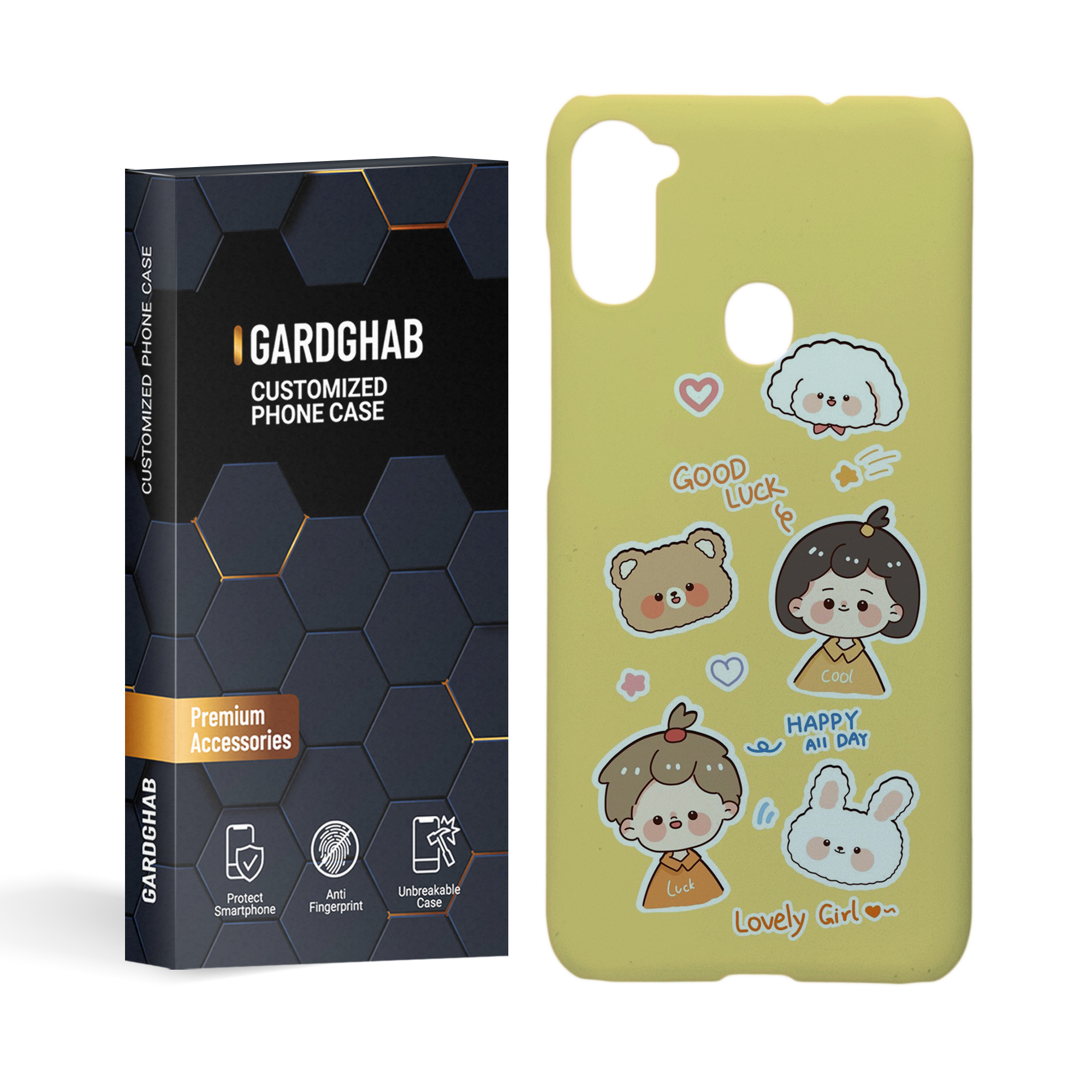  کاور گارد قاب مدل دخترانه مناسب برای گوشی موبایل سامسونگ galaxy a11