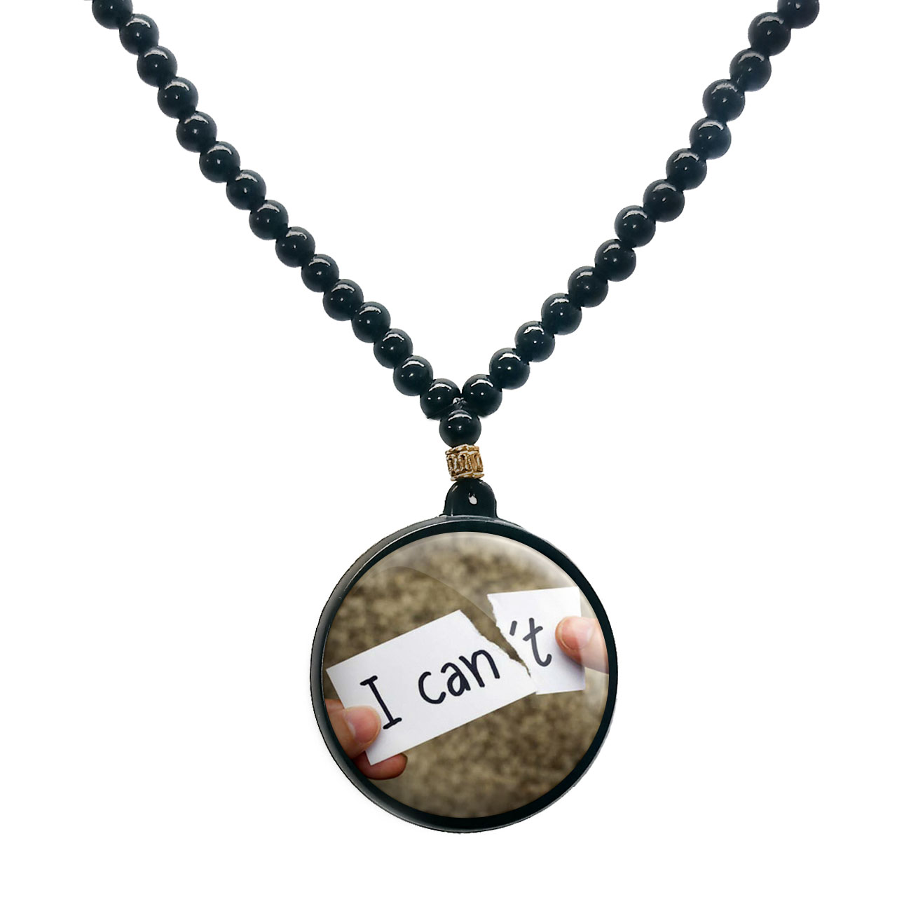 گردنبند پرمانه طرح جملات انگیزشی کد pmd.1967 مدل دو طرفه