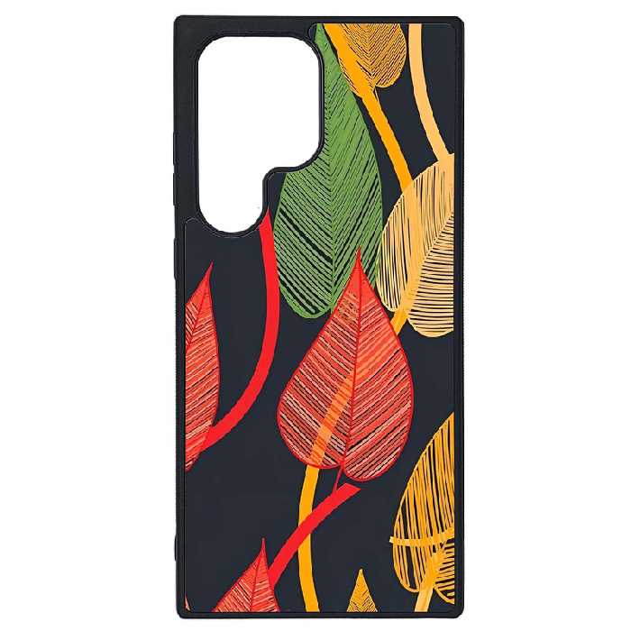 کاور طرح برگ کد G-064 مناسب برای گوشی موبایل سامسونگ Galaxy S23 Ultra | دیجی قاب دونی