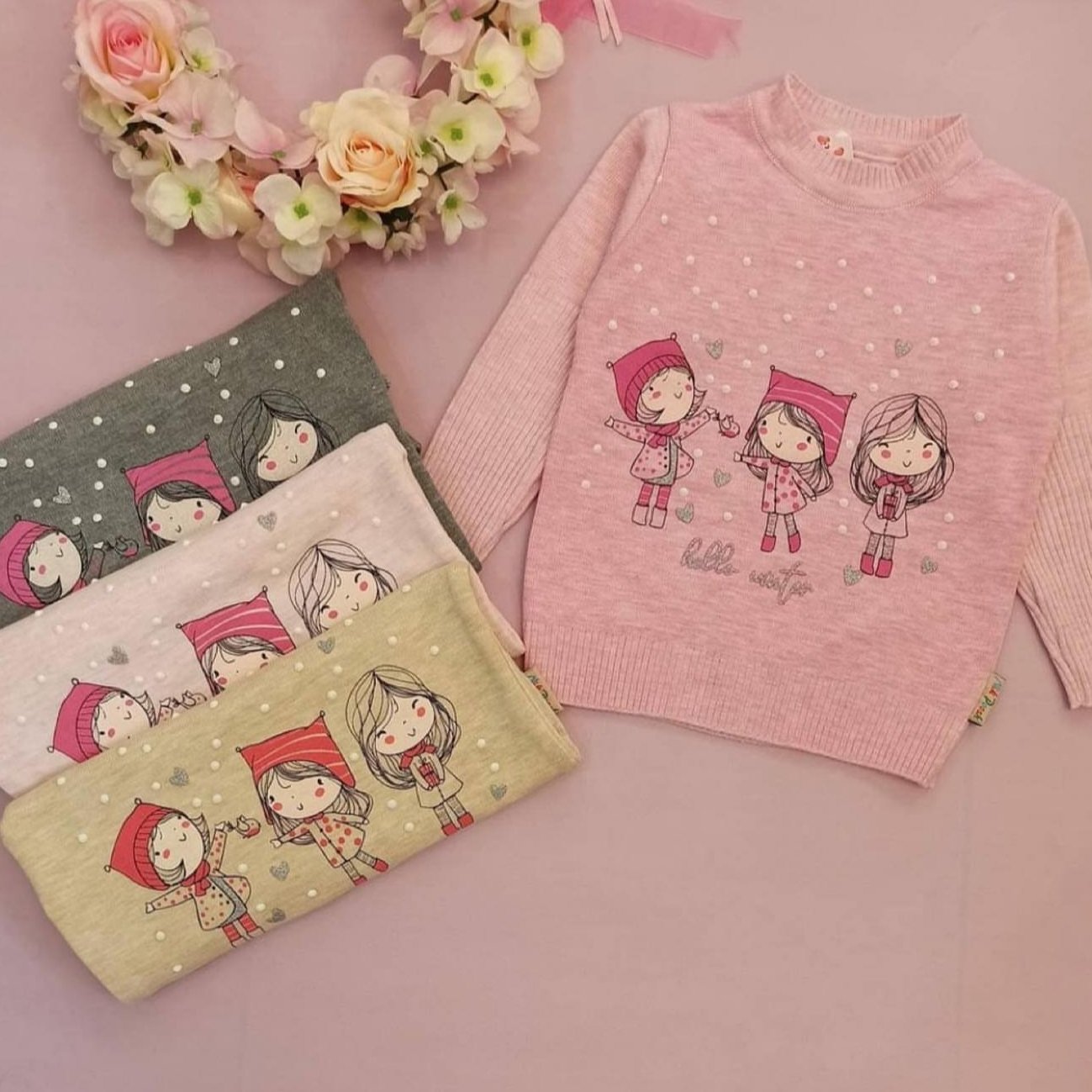 گپ دخترانه طرح سه دختر سایز 40