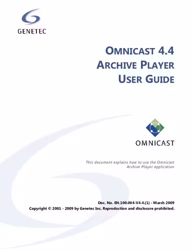 خرید و دانلود نسخه کامل کتاب Genetec Archive Player User Guide