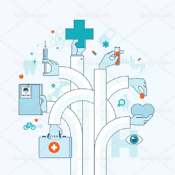 وکتور پزشکی و سلامتی | گرافیک با طعم تربچه