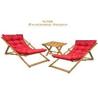 صندلی کمپ قرمز کمپینگ مجموعه Titty Sezlonk باغ بالکن و بلبرینگ تاشو 2 1Sehpa HUNDEMİR