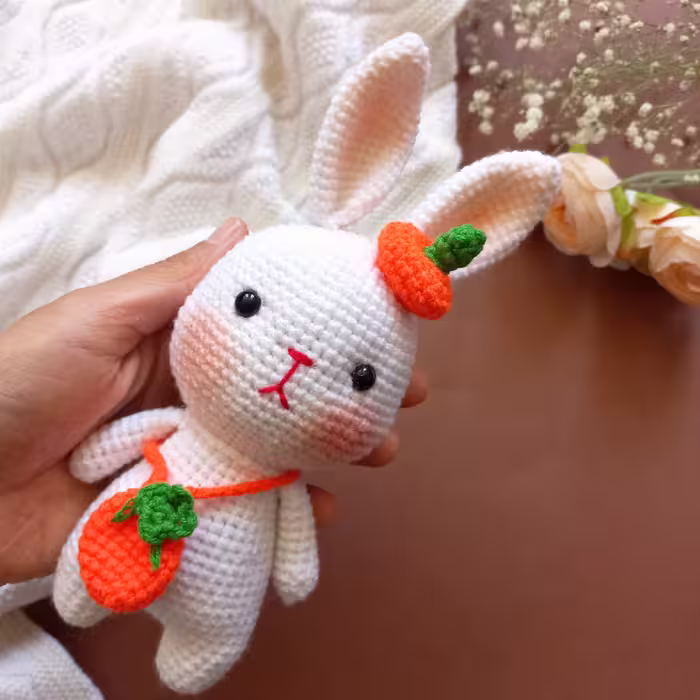 عروسک بافتنی خرگوشی دلبر 