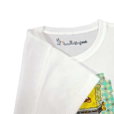 تی شرت بچگانه پرمانه طرح باب اسفنجی کد pmt.3393