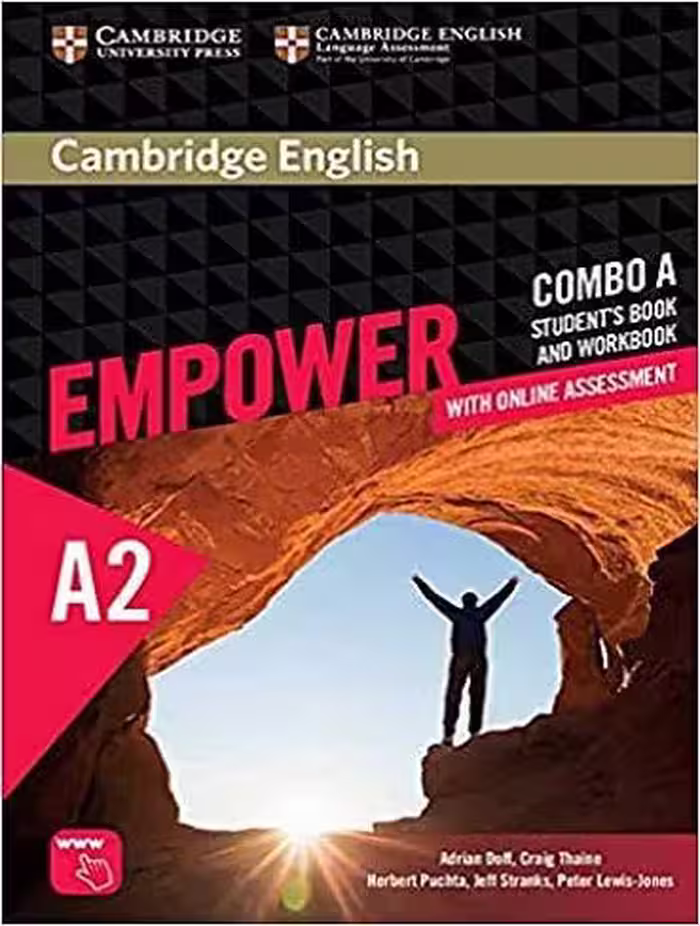 Cambridge English Empower Elementary A2 SB   WB کتاب ایمپاور A2 ( چاپ رنگی کتاب دانش آموز با کتاب کار و سی دی)
