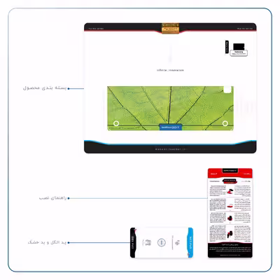 برچسب پوششی ماهوت مدل Leaf-Texture مناسب برای تبلت سامسونگ Galaxy Tab A 9.7 2015 T550