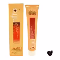 رنگ مو نیترو سری Keratine شماره 3 1 حجم 100 میلی لیتر رنگ قهوه ای خاکستری تیره