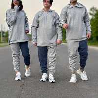 ست هودی شلوار دو تیکه مردانه و زنانه -هودی شلوار جنس جودون (ارسال رایگان ) فری تا  2xl