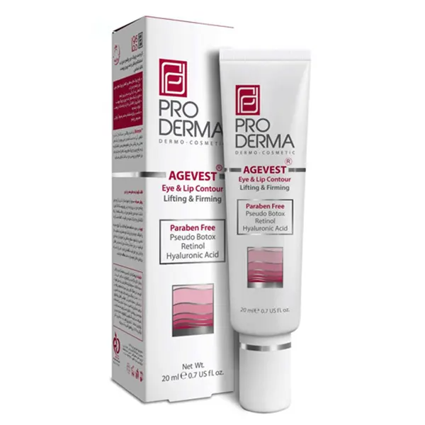 پرودرما کرم ضد چروک دور چشم و لب 20 میل PRO DERMA AGEVEST