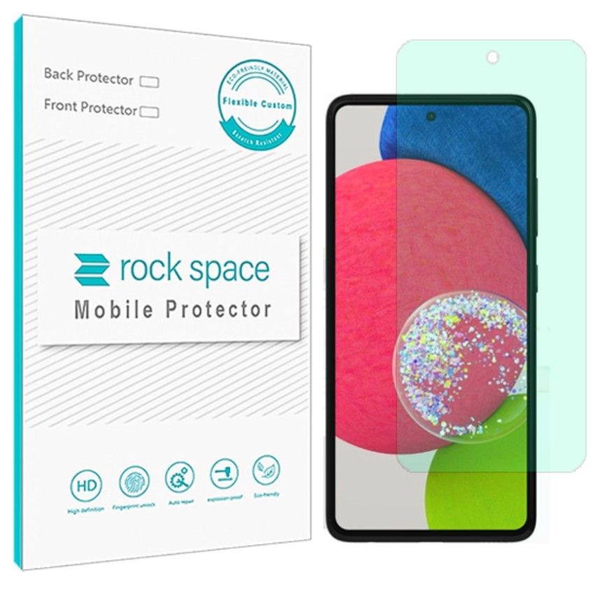 گلس  سامسونگ A52s 5G  مدل نانو هیدروژل گرین لایت برند راک اسپیس   