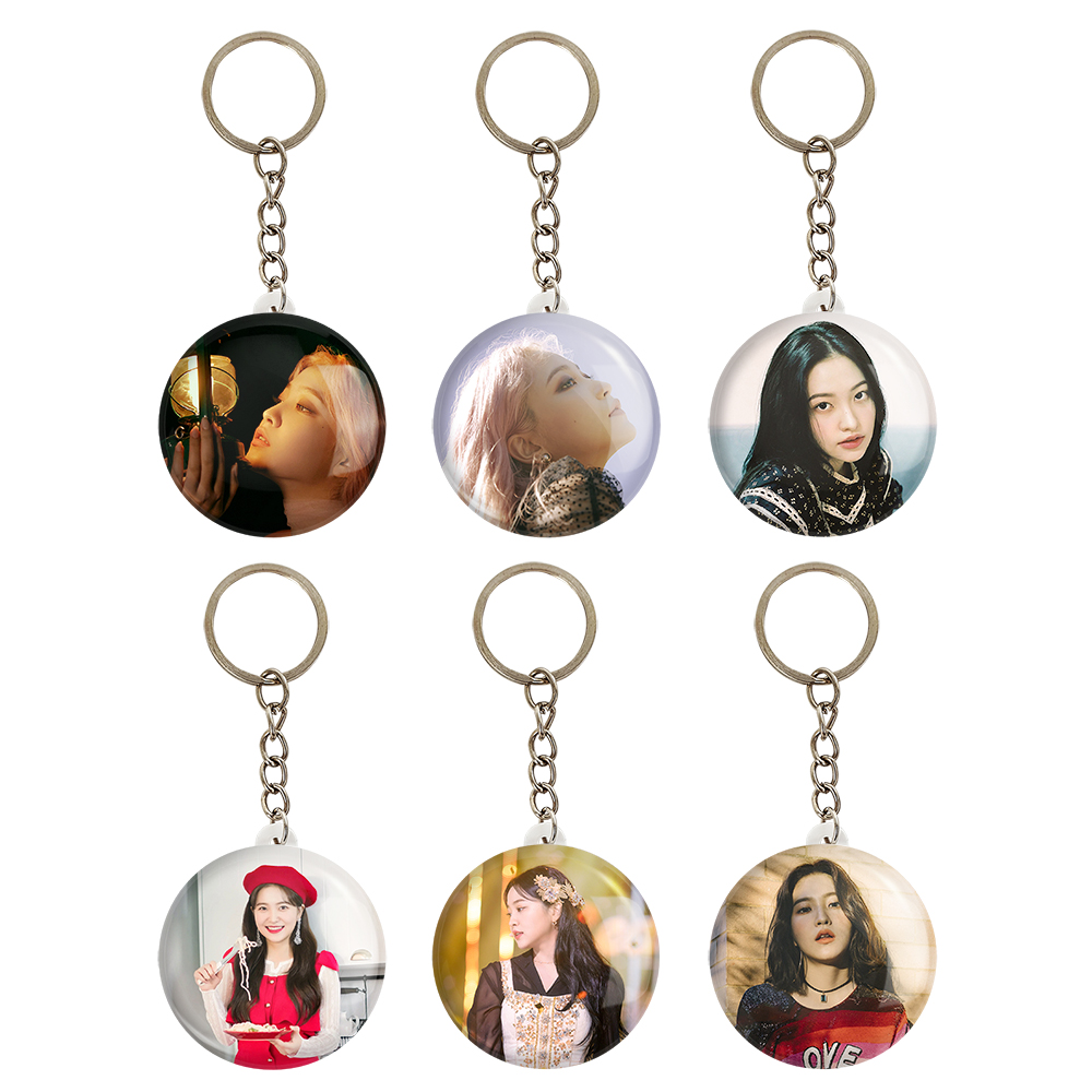 جاکلیدی خندالو مدل یری گروه رد ولوت Red Velvet کد 1134A مجموعه 6 عددی