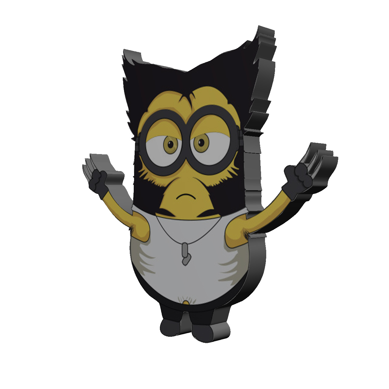 استیکر تزئینی موبایل طرح مینیون کد 554