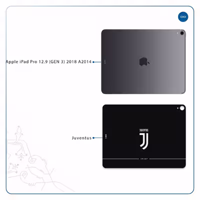برچسب پوششی ماهوت مدل Juventus مناسب برای تبلت اپل iPad Pro 12.9 (GEN 3) 2018 A2014