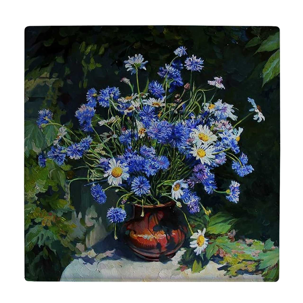  زیر لیوانی  طرح گلدان گل کد    5927730_4649