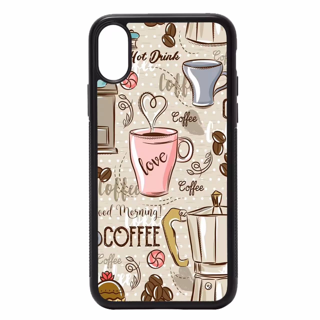 کاور طرح قهوه کد 7202 مناسب برای گوشی موبایل اپل iphone x/xs