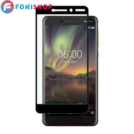 گلس محافظ صفحه نمایش فول تمام صفحه نوکیا Nokia 6.1