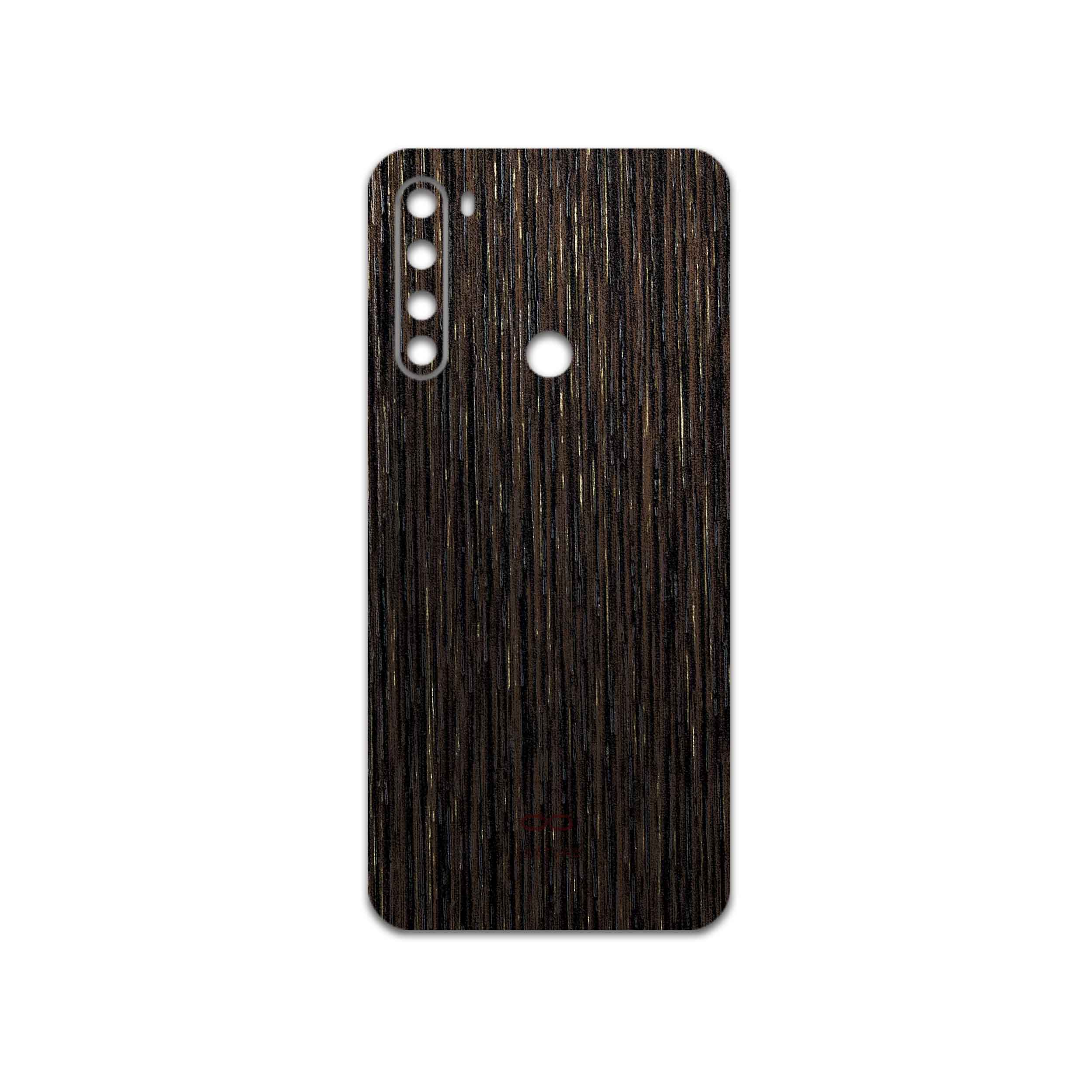 برچسب پوششی ماهوت مدل Dark-Gold-Stripes-Wood مناسب برای گوشی موبایل شیائومی Redmi Note 8 2021
