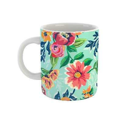 ماگ طرح گل مدل t03