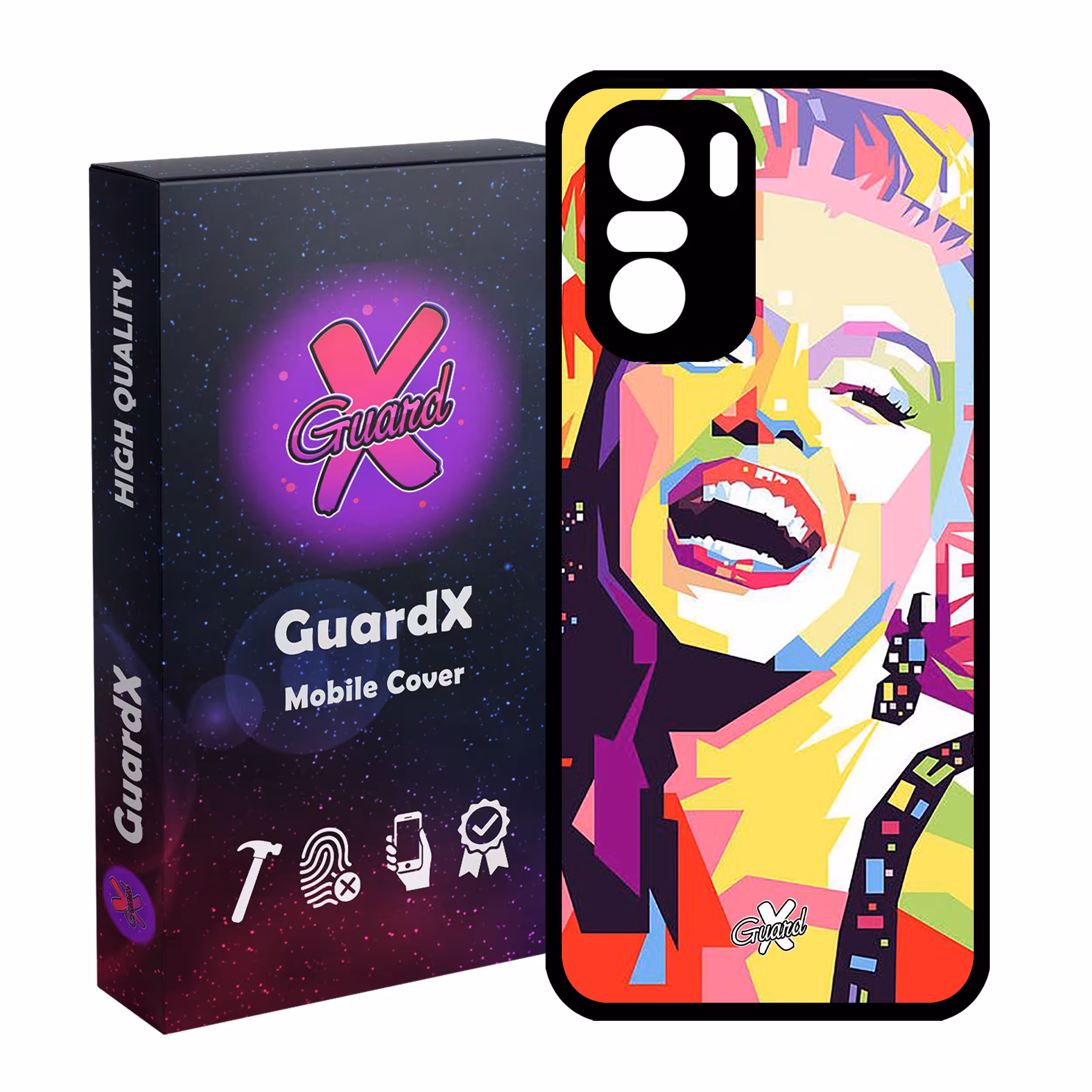 کاور گارد ایکس طرح Marilyn Monroe مدل Glass10273 مناسب برای گوشی موبایل شیائومی Poco F3/MI 11X/MI 11X Pro/Redmi K40/K40 Pro