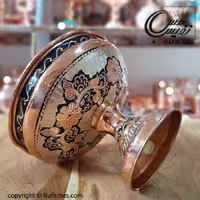 شکلات خوری نقره کوب مسی مدل امیرا