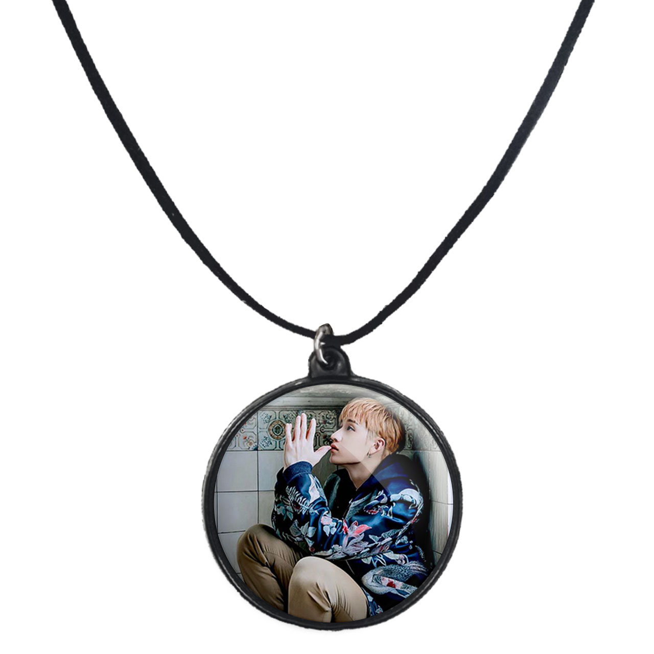 گردنبند پرمانه طرح straykids کد pmb.12313 مدل دو طرفه