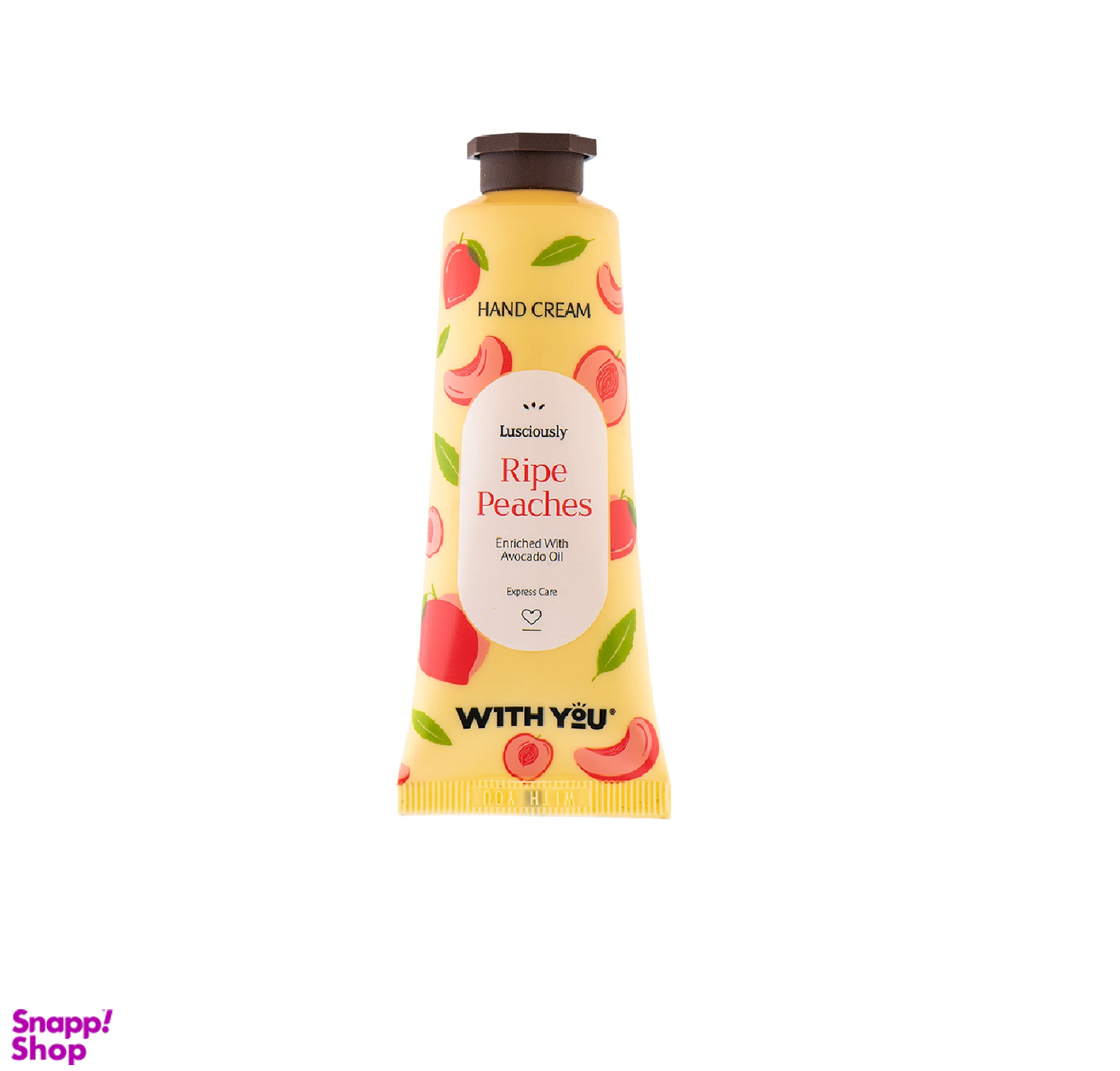 کرم مرطوب کننده دست ویت یو (With You) مدل Lusciously حاوی عصاره هلو و روغن آووکادو حجم 50 میلی لیتر