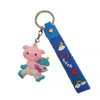 جاکلیدی مدل سیلیکونی طرح یونیکورن اسب تک شاخ و خوک کد DB20