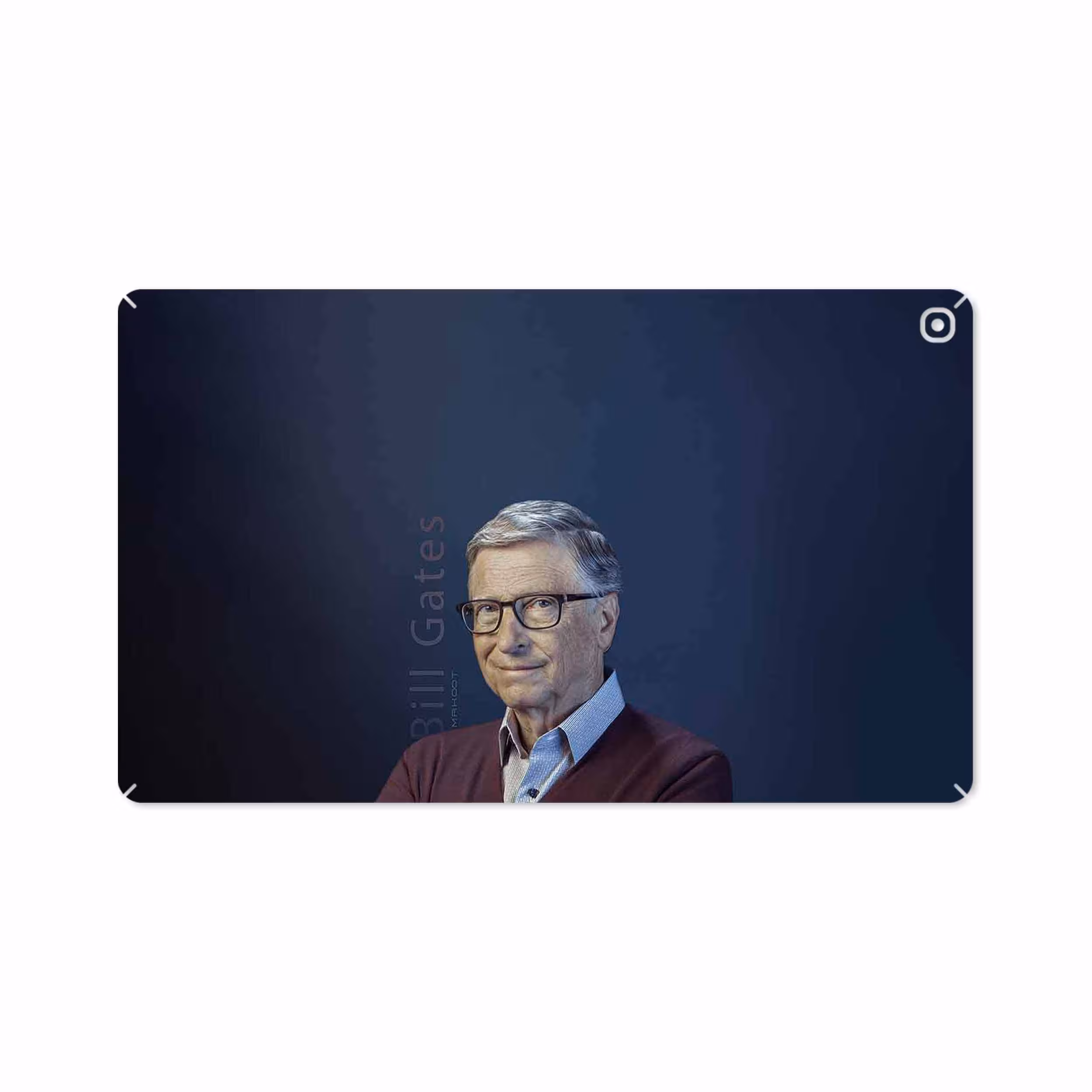 برچسب پوششی ماهوت مدل Bill Gates مناسب برای تبلت سامسونگ Galaxy Tab A 10.1 2019 T515