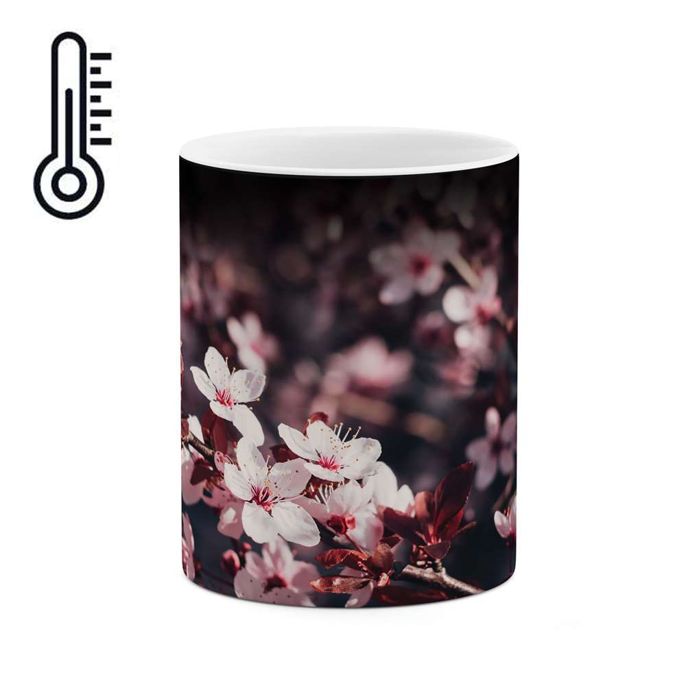 ماگ حرارتی طرح گل مدل mgph02016