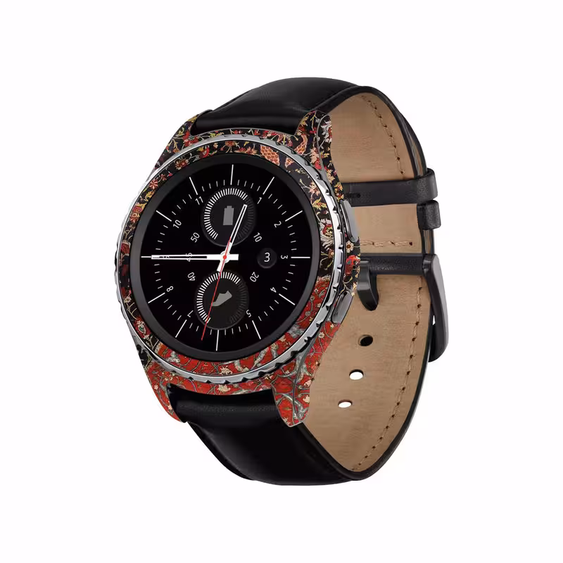 برچسب ماهوت طرح Persian_Carpet_Red مناسب برای ساعت هوشمند سامسونگ Galaxy Gear S2 Classic | کالا برتری