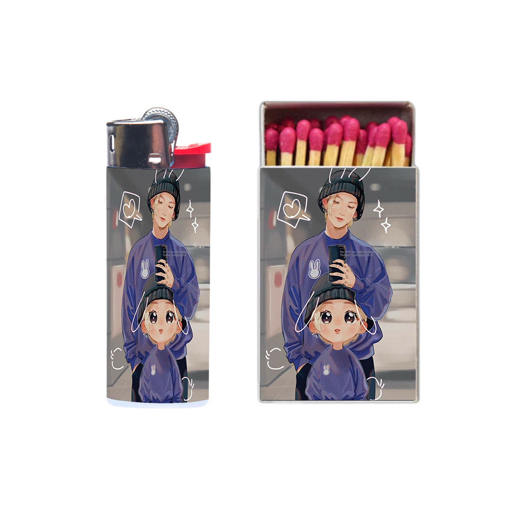 فندک مدل کارتونی کد 2396 به همراه کبریت