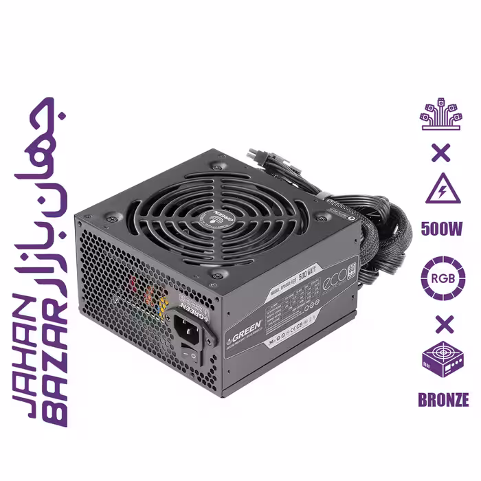 پاور 500 وات گرین مدل Green GP500A-ECO Rev3.1