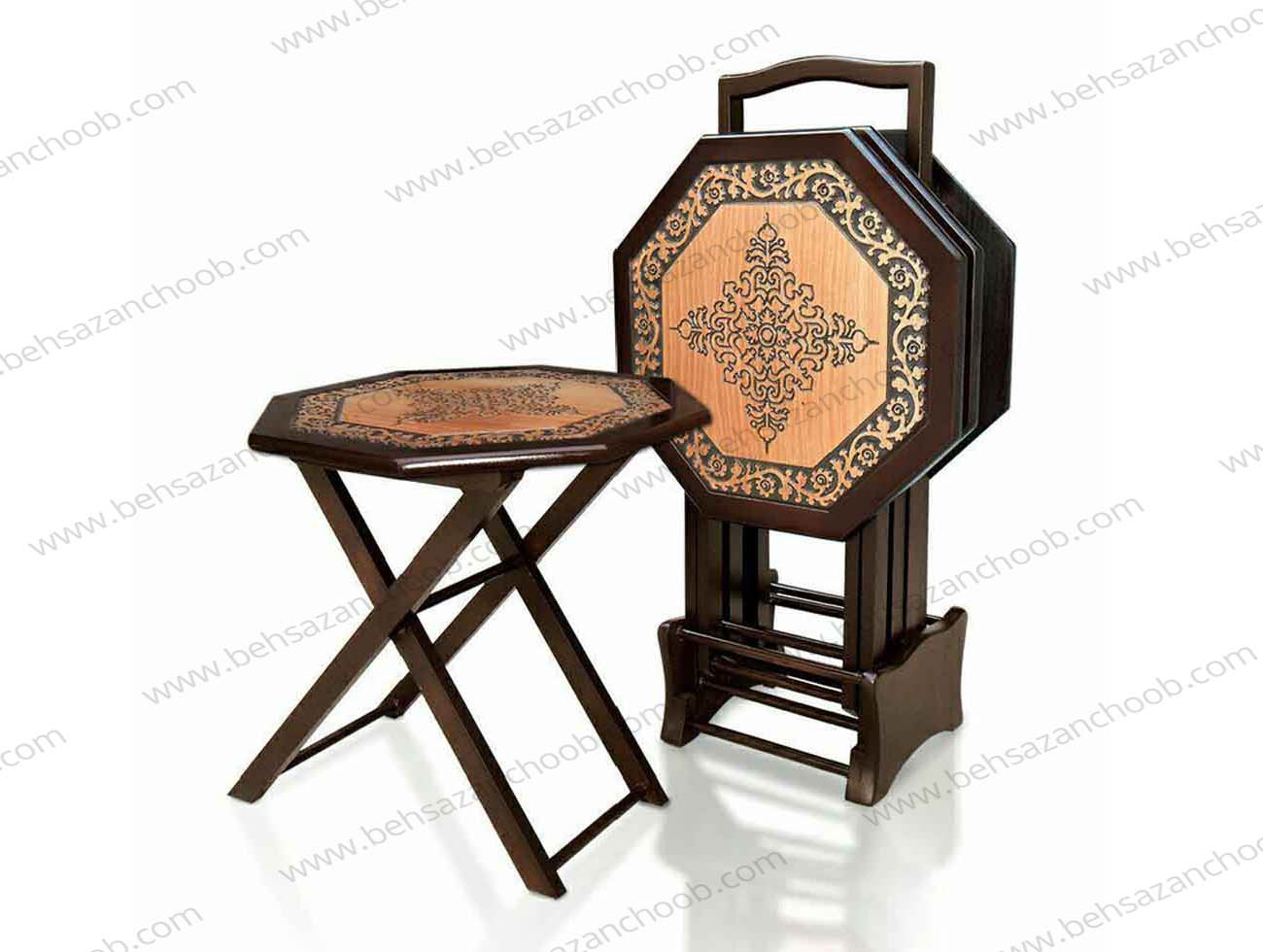 میز عسلی چمدونی منبتی TP 444